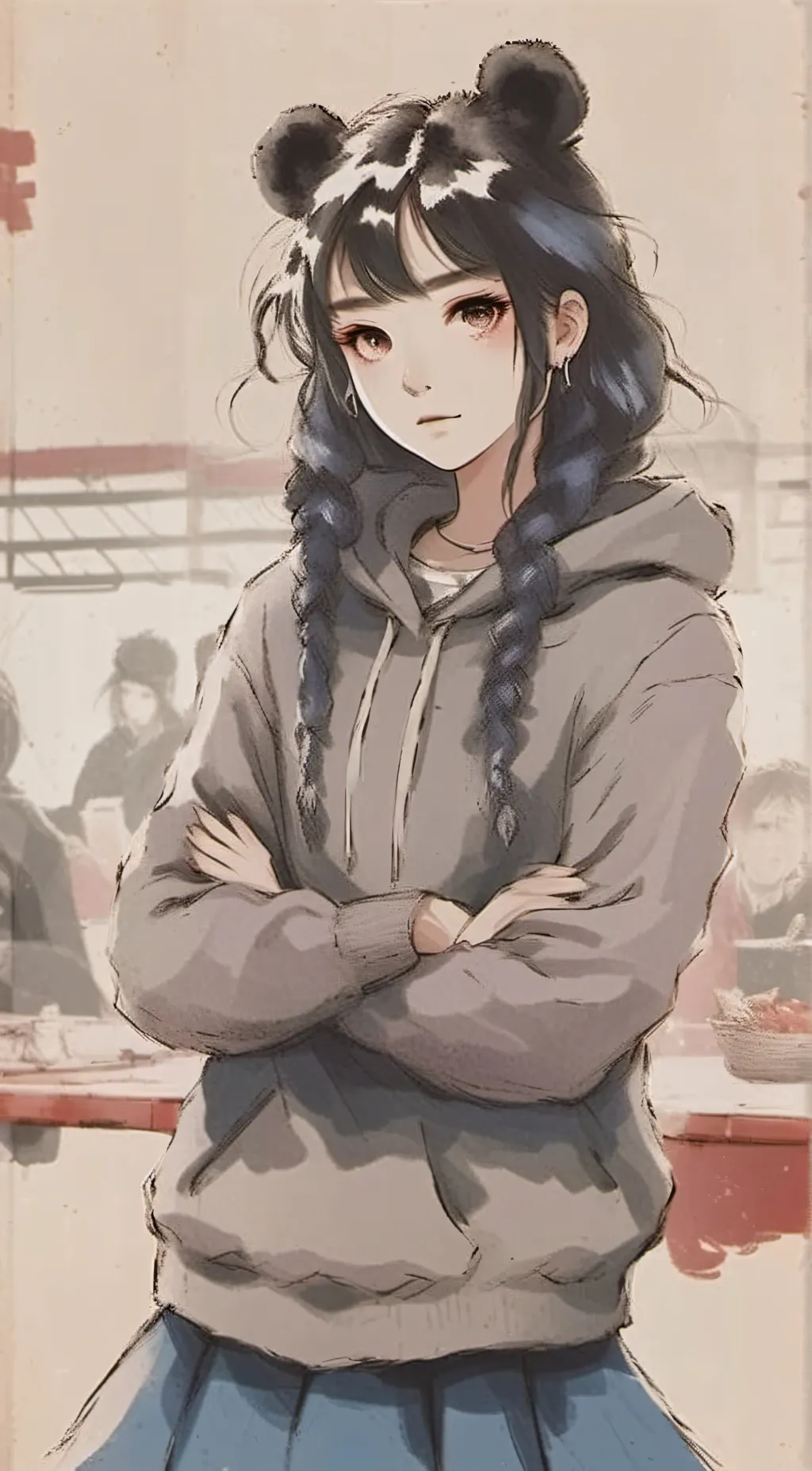 ai character: Evanilla Afton background