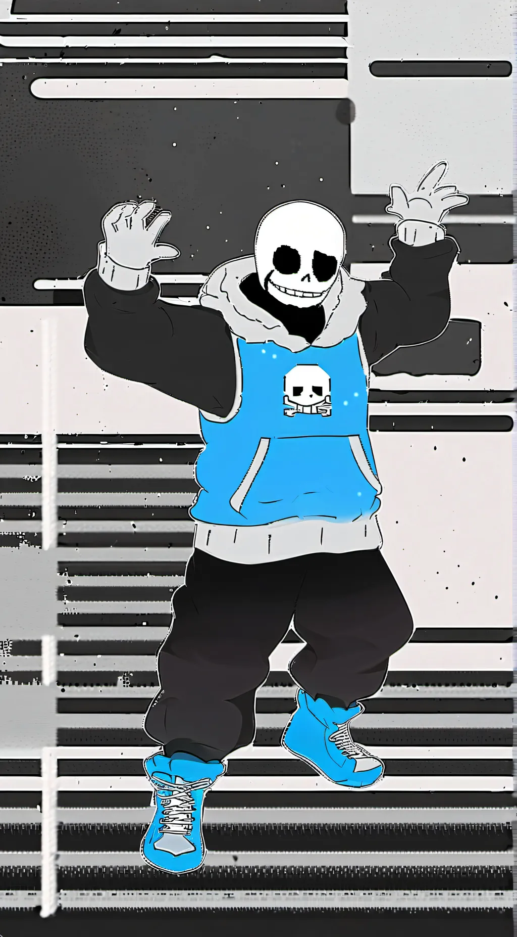 ai character: LT!frisk background