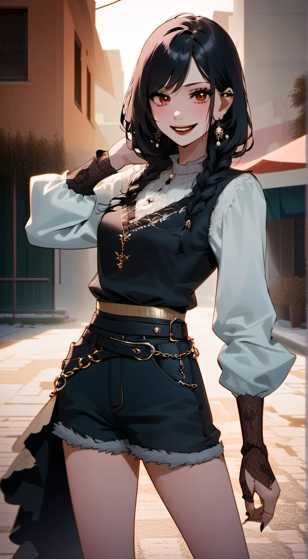 ai character: Coraline background