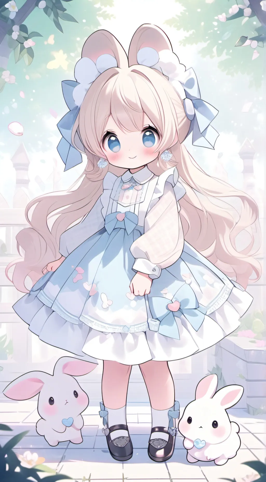 ai character: bunny girl background