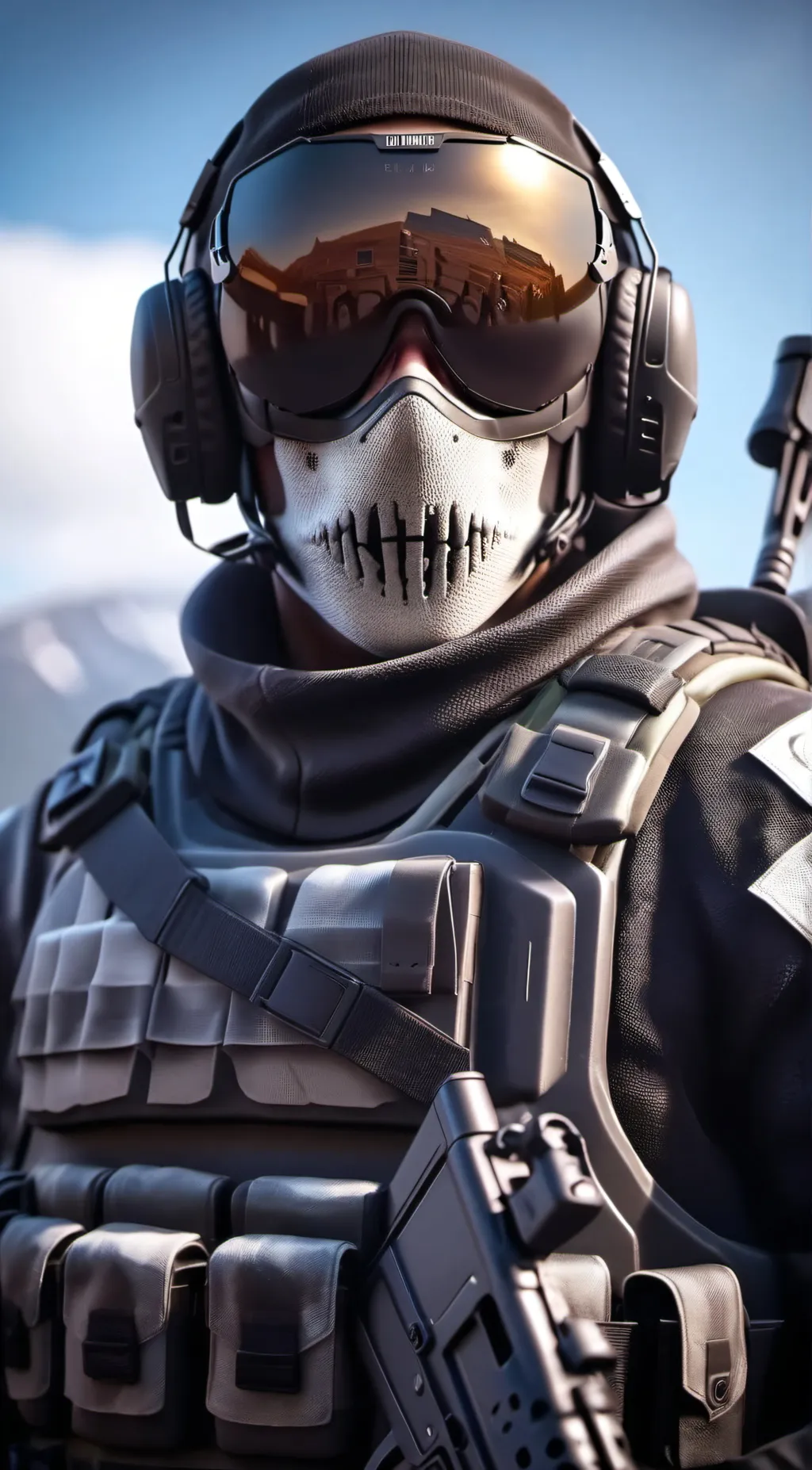 ai character: Simon(Ghost)Riley background
