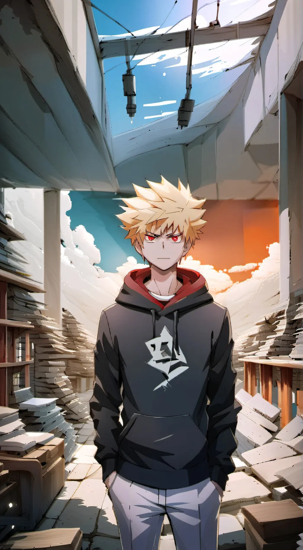 ai character: Bakugo background