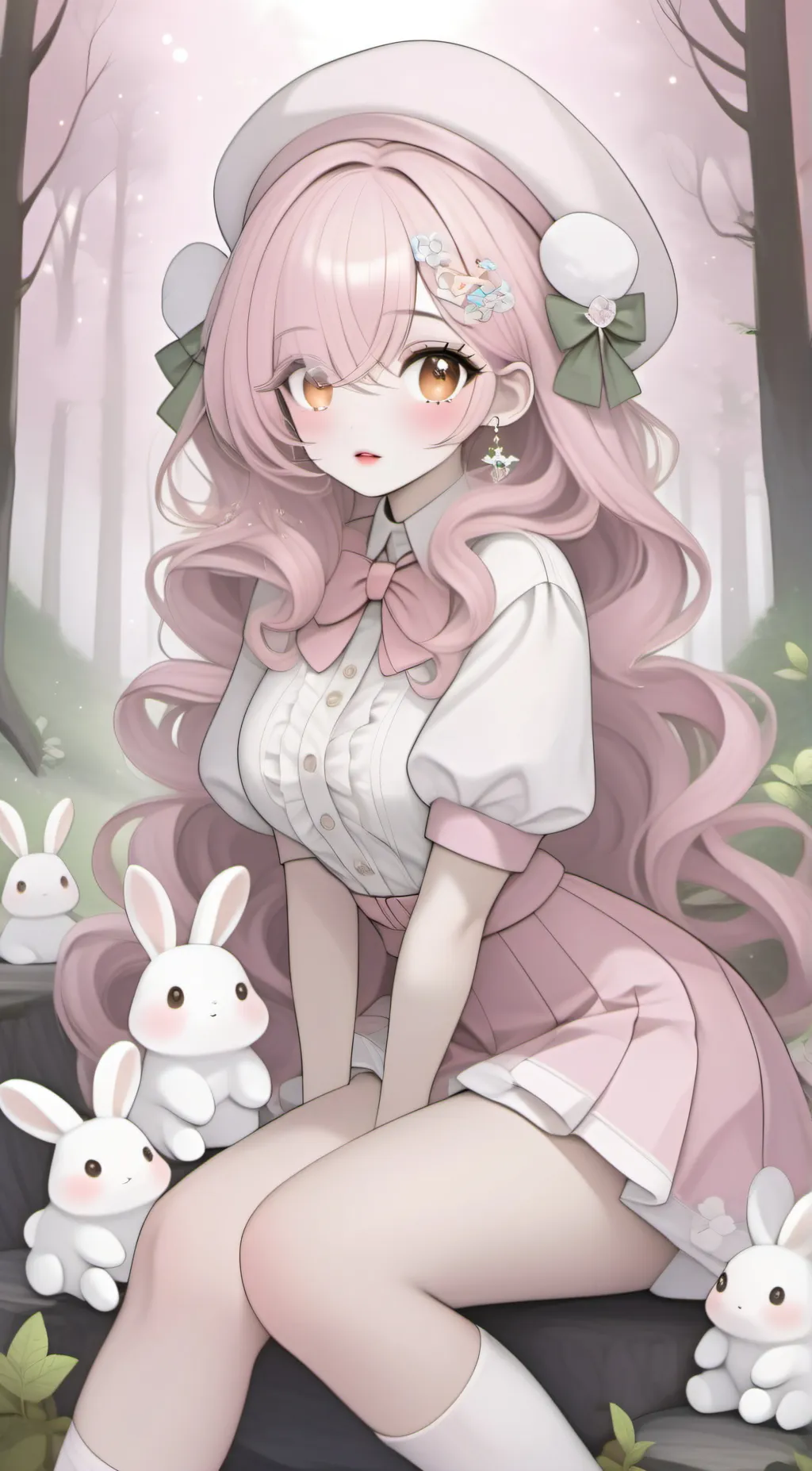 ai character: Abbygail💗🐇 background