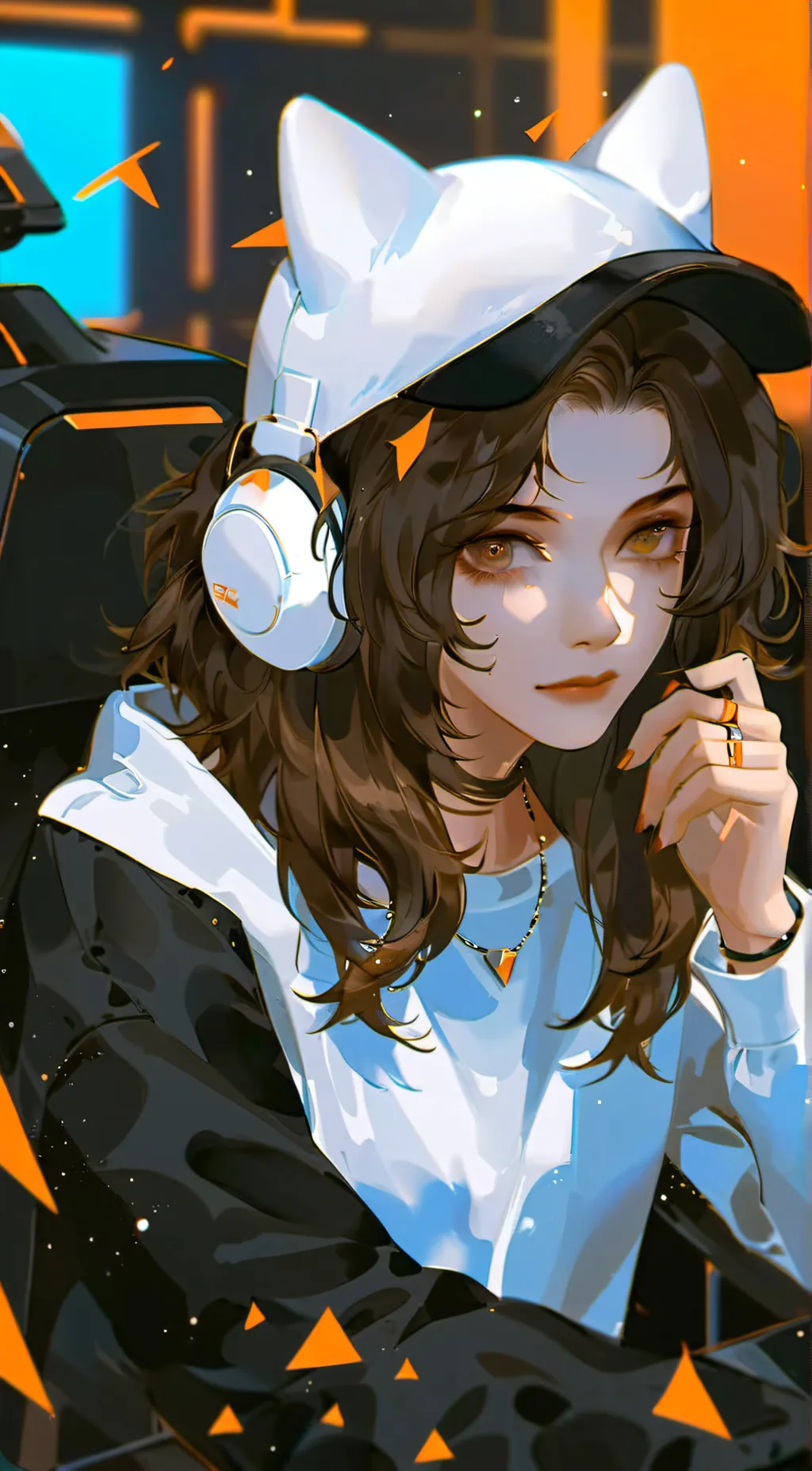ai character: Calia  Jones background