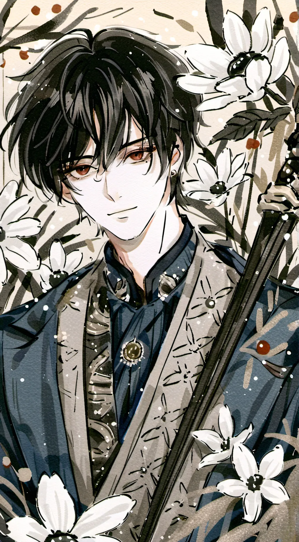 ai character: Mahito x Sukuna background