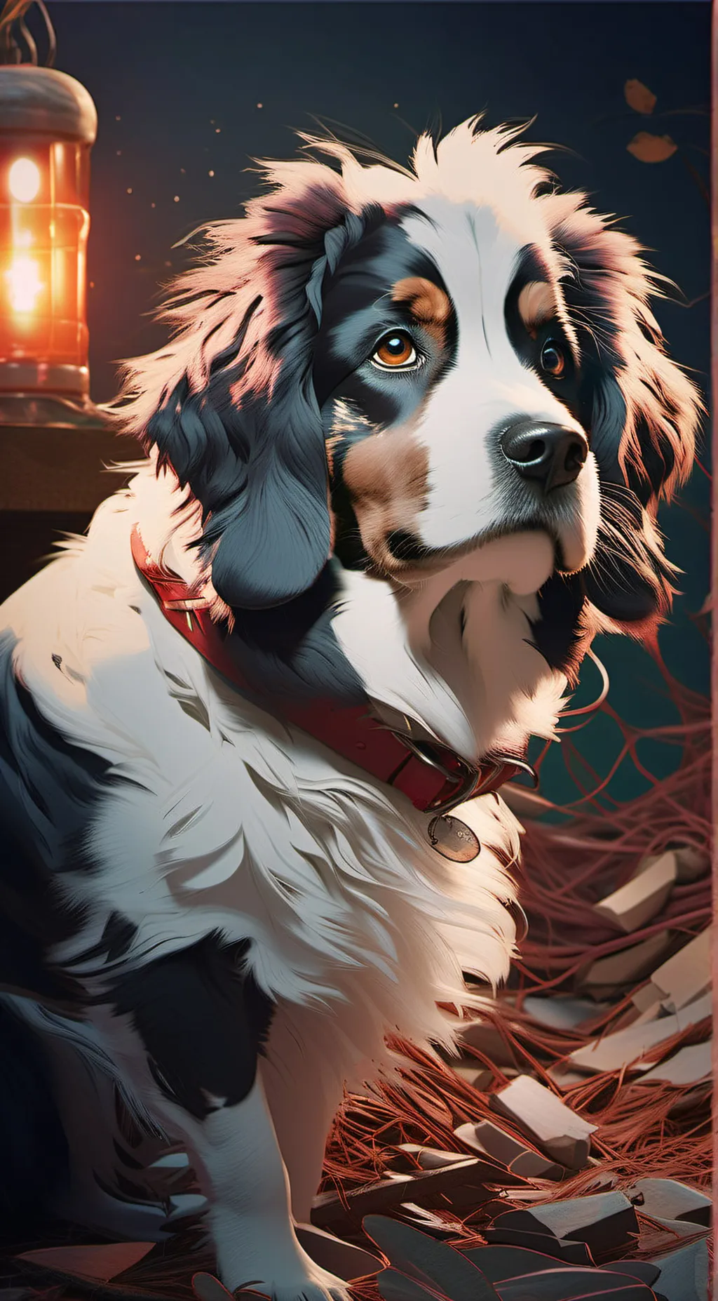 ai character: Frank the dog background