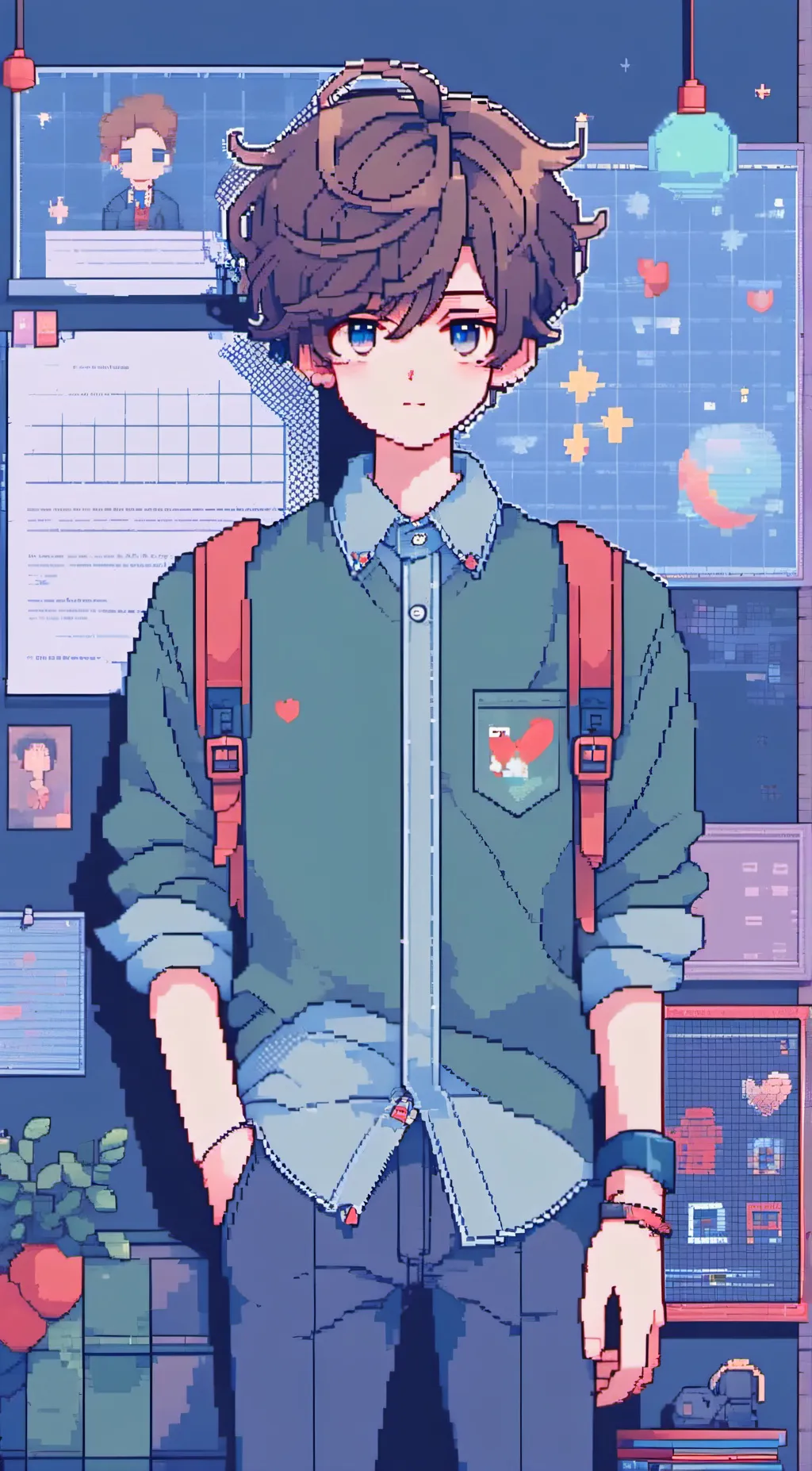 ai character: baldi background
