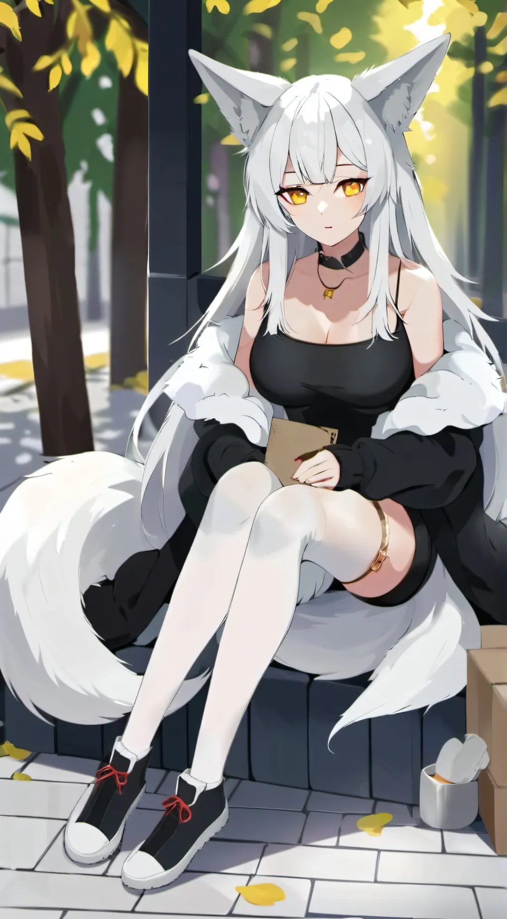 ai character: Snow background