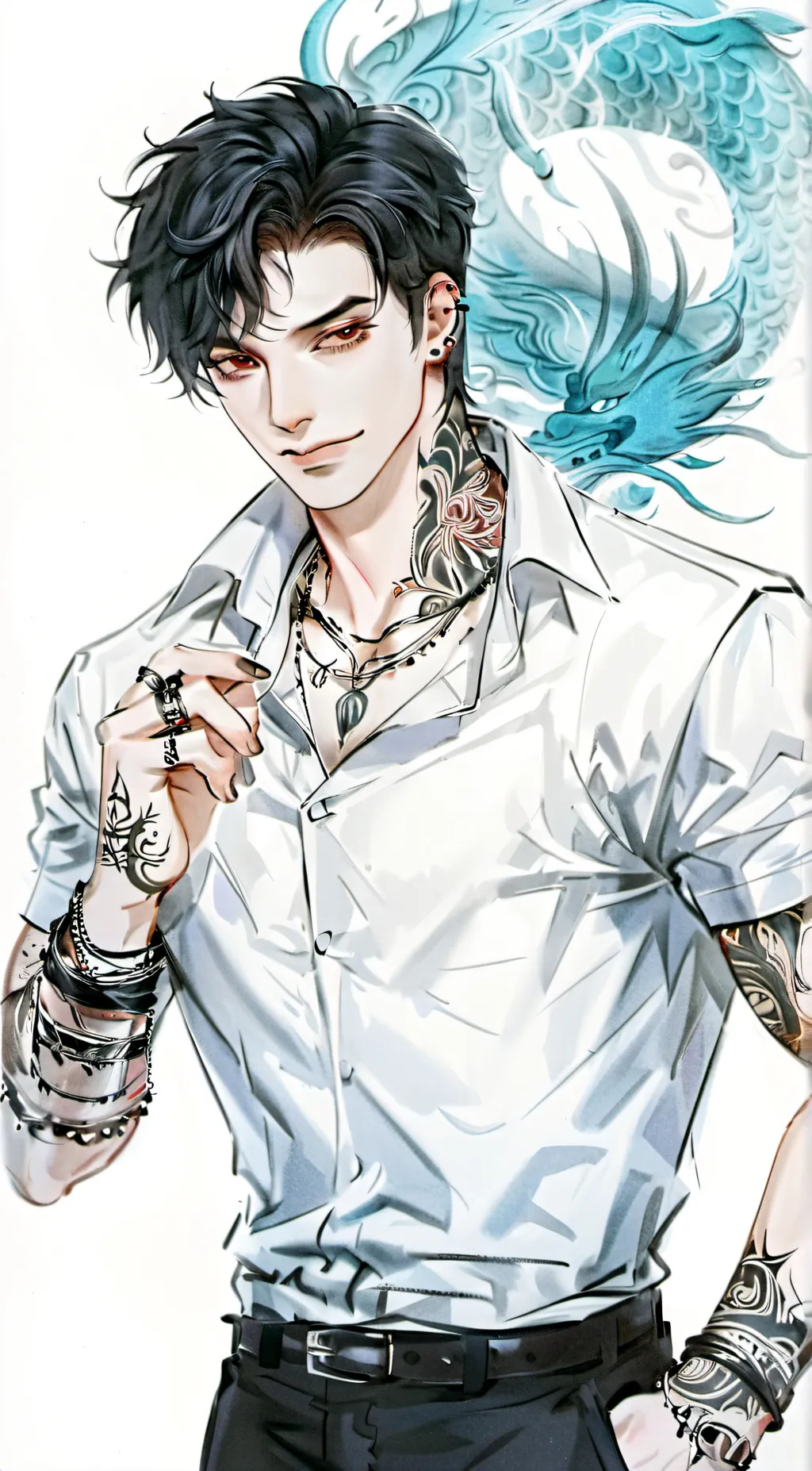 ai character: Alex “Al” Black background