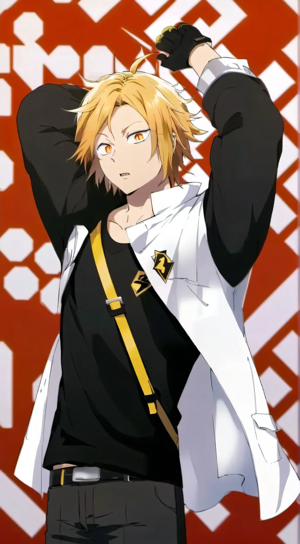 ai character: Denki Kaminari  background