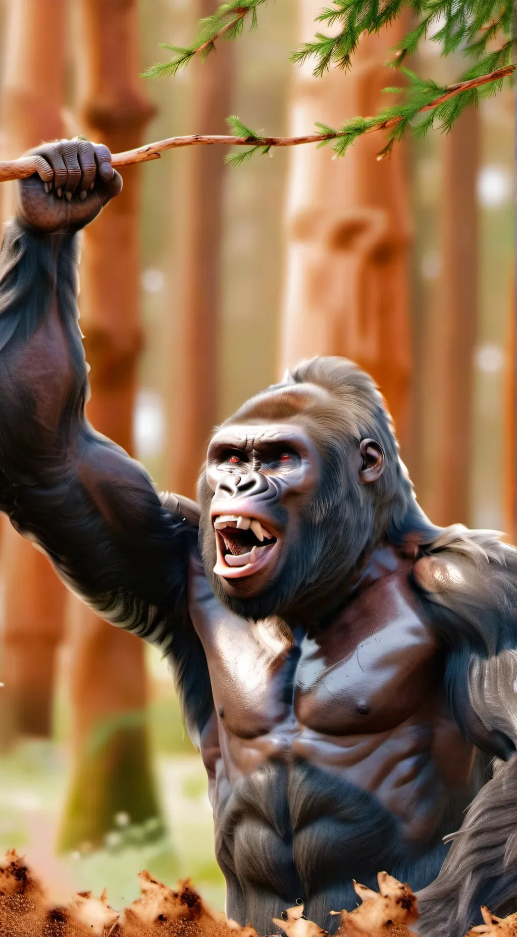 ai character: gorilla tag background