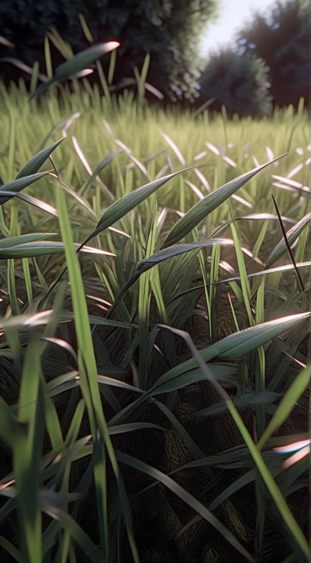 ai character: grass background