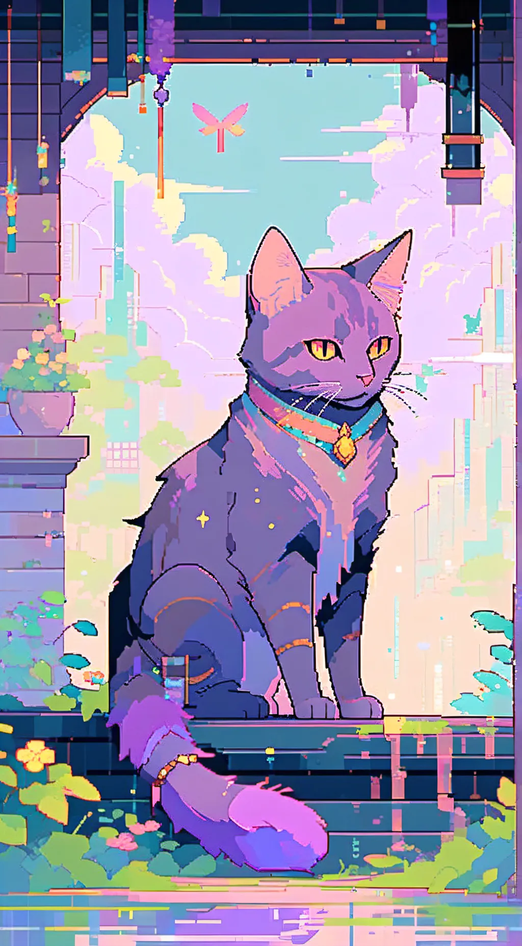 ai character: cat nap  background