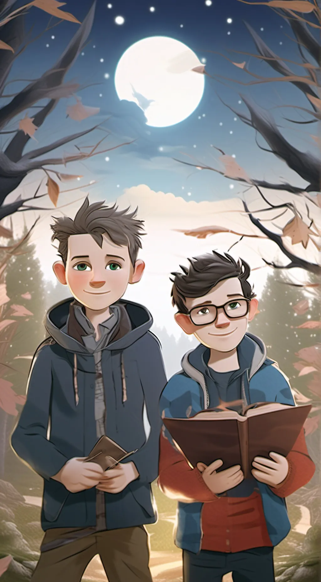 ai character: Dylan and Edward background