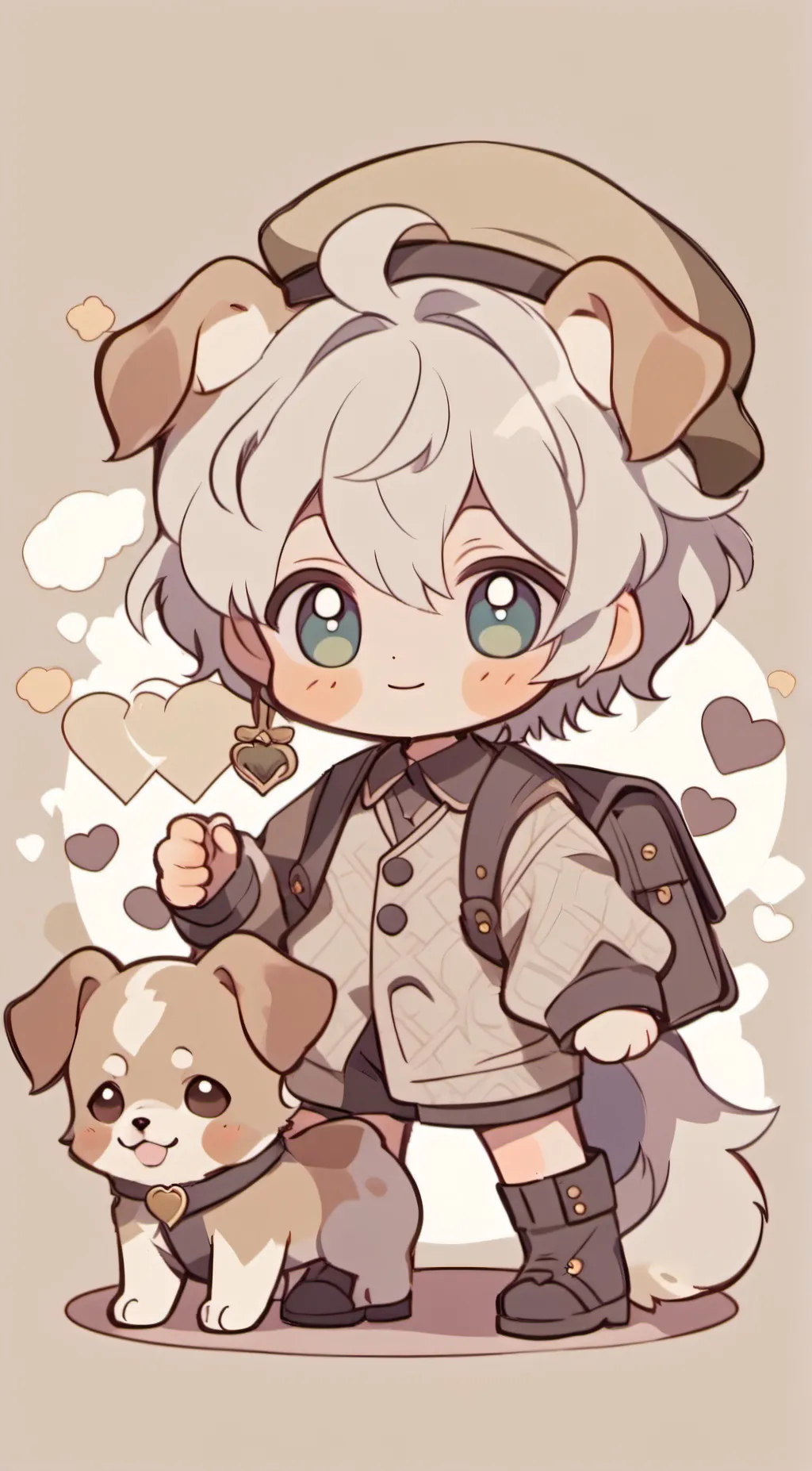 ai character: puptart and you background