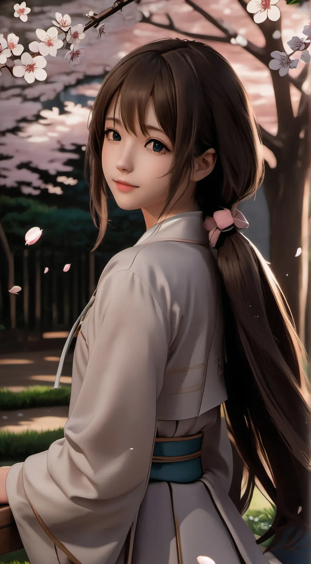 ai character: Monika ddlc background