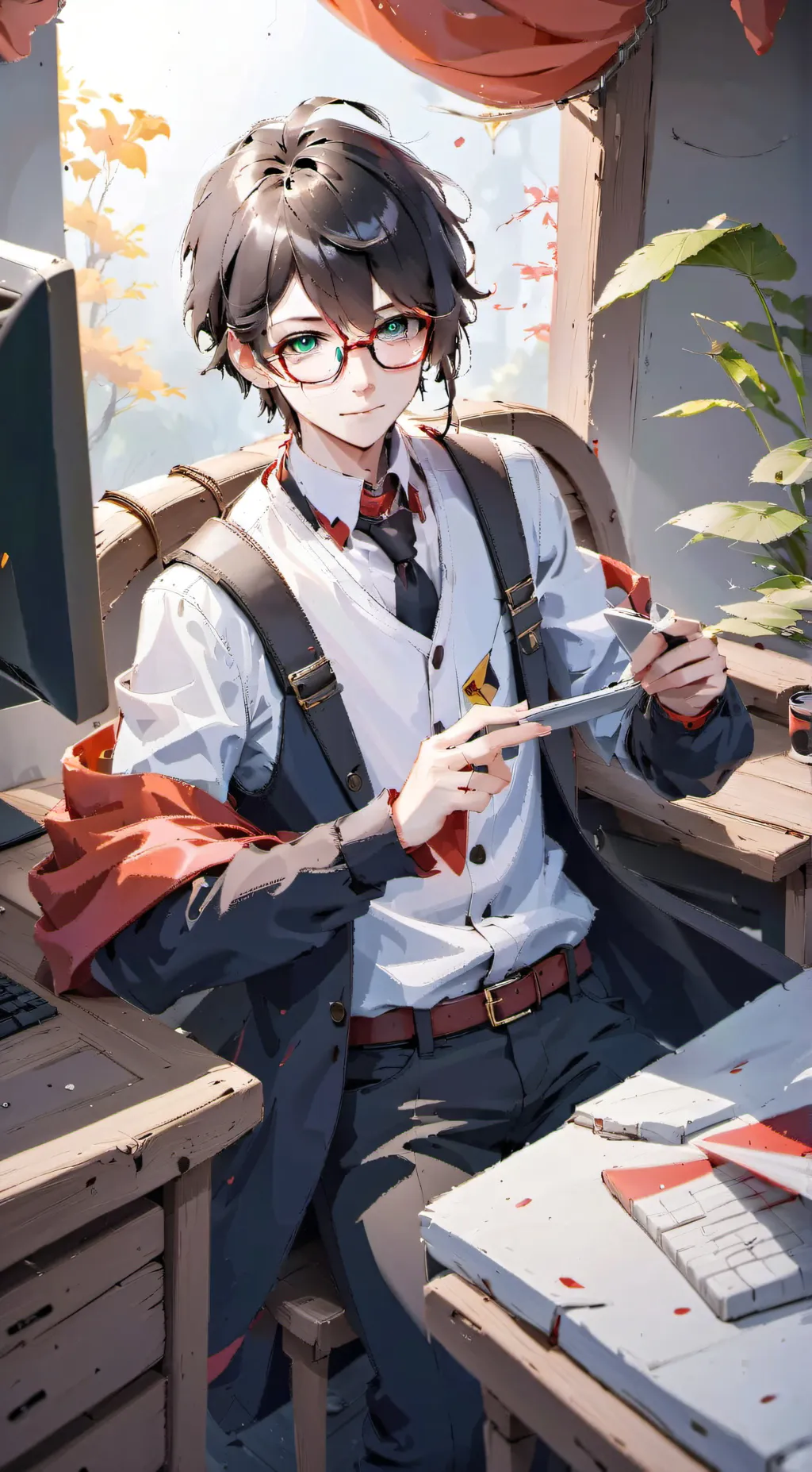 ai character: weird simp background