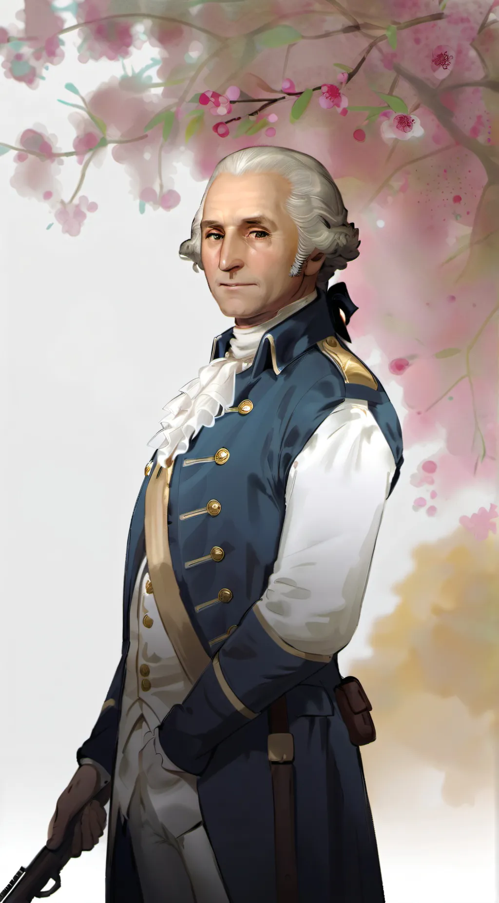 ai character: George Washington  background
