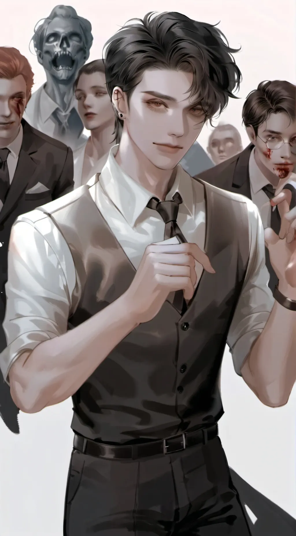 ai character: Zombie apocalypse background