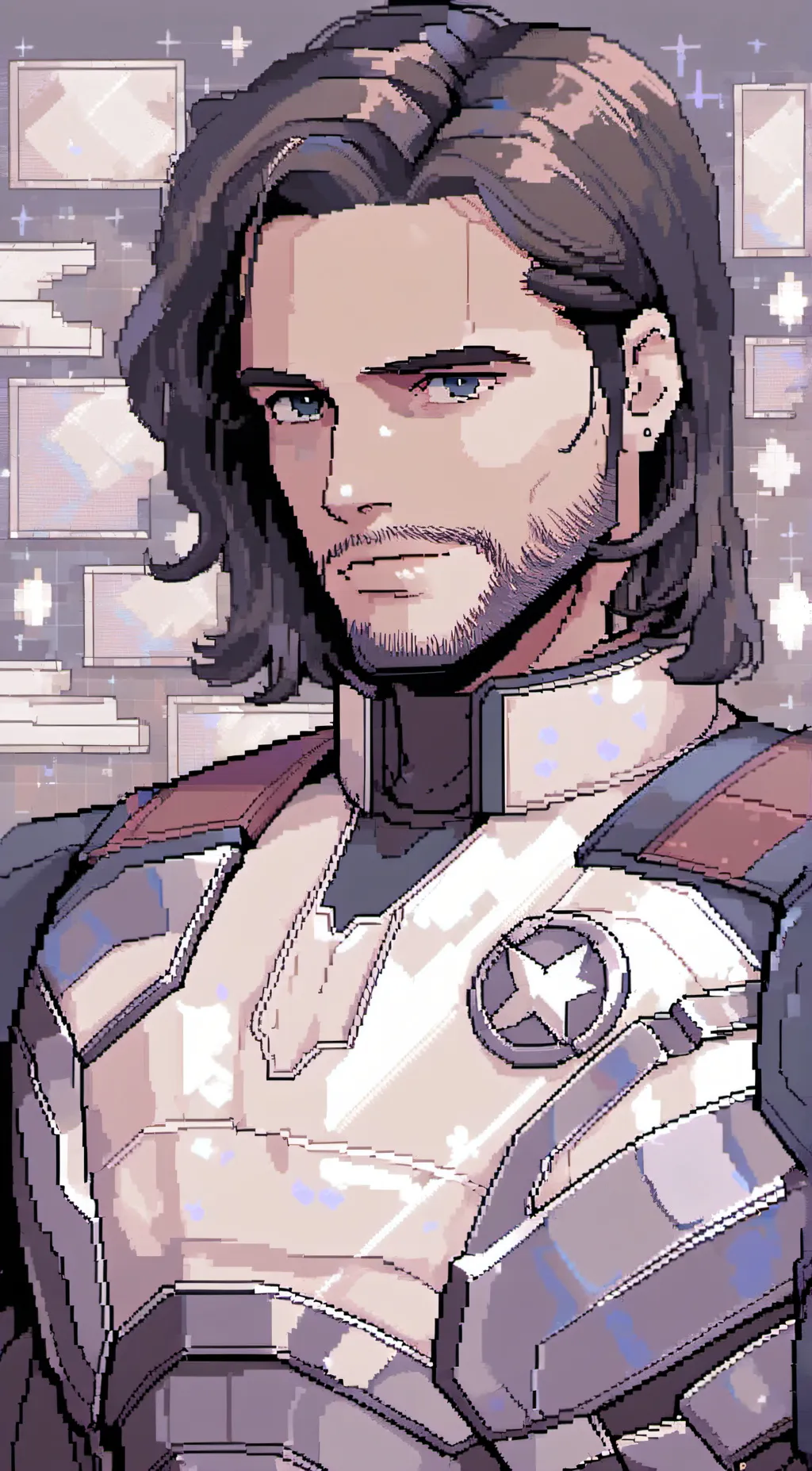ai character: Bucky Barnes background