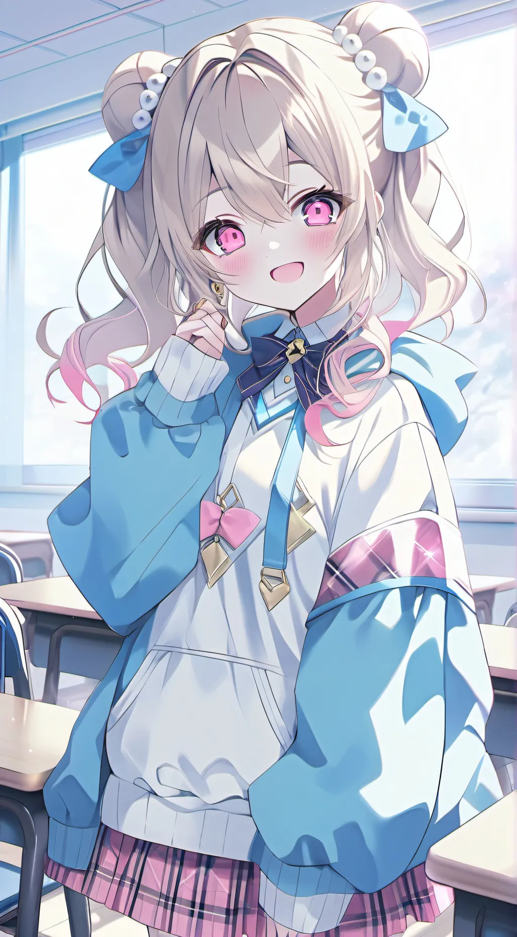 ai character: Amber background