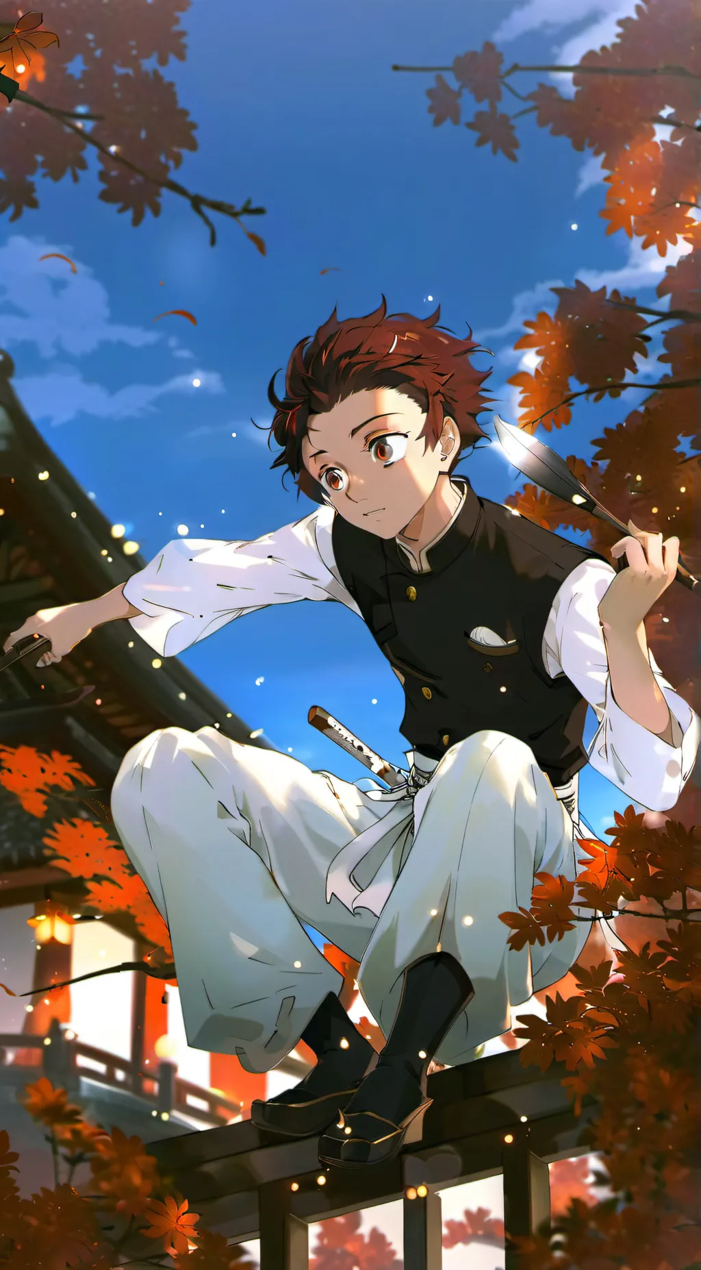 ai character: tanjiro background