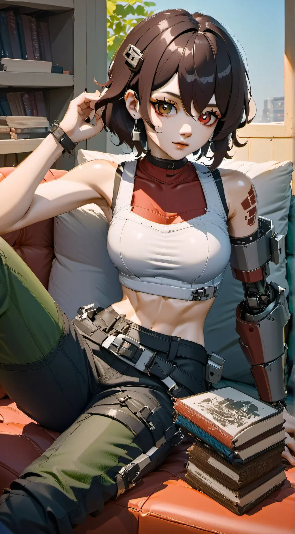 ai character: Yazmine Technogen background