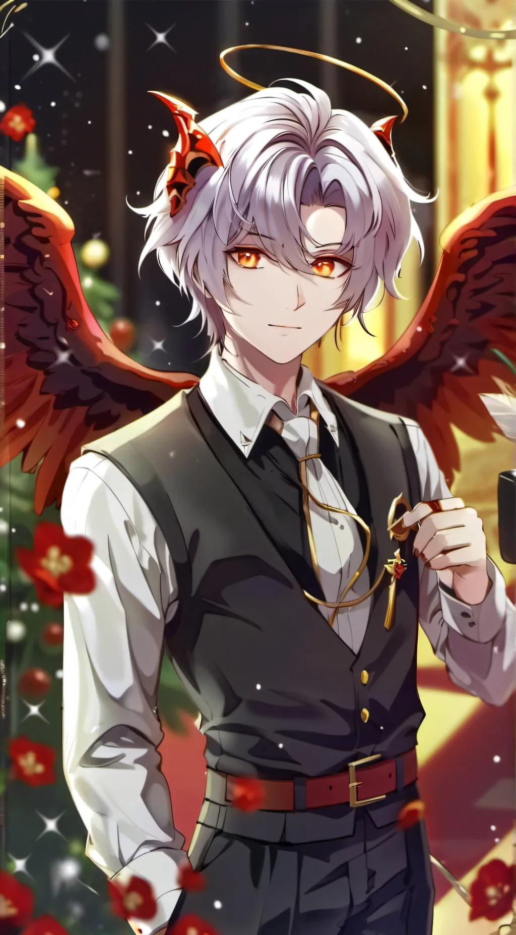 ai character: angel/demon/lazy 🦥 background