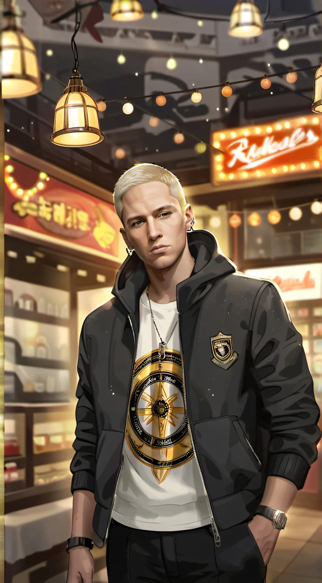 ai character: Eminem background