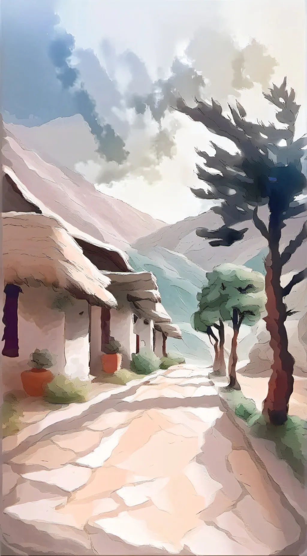 ai character: hazbim hotel background
