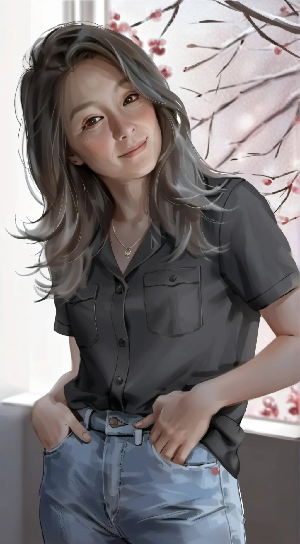 ai character: Mia background