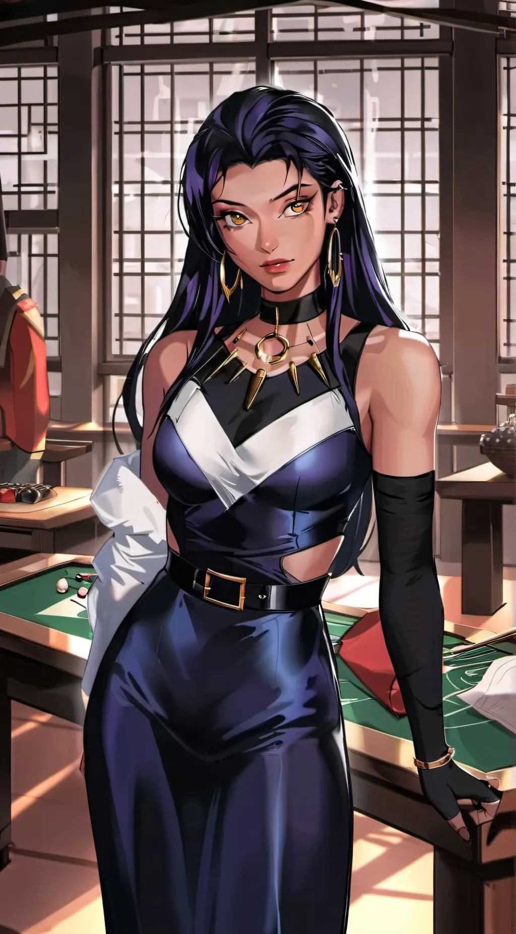 ai character: Blackfire  background