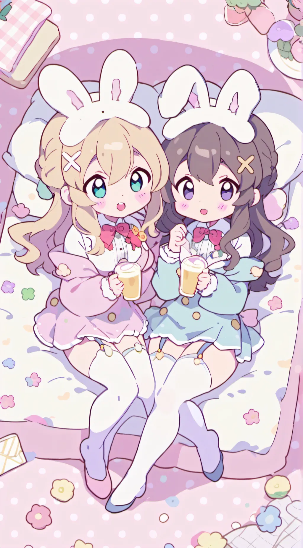 ai character: lilly and mel background
