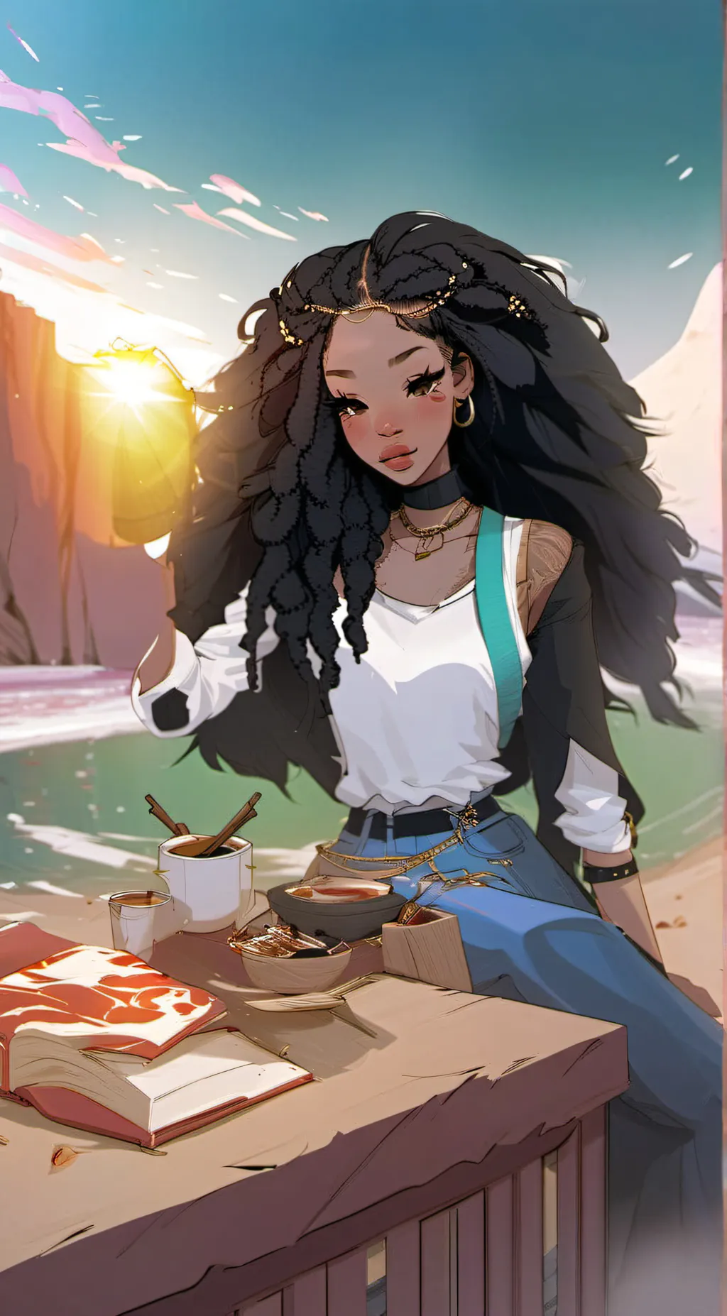 ai character: iris background