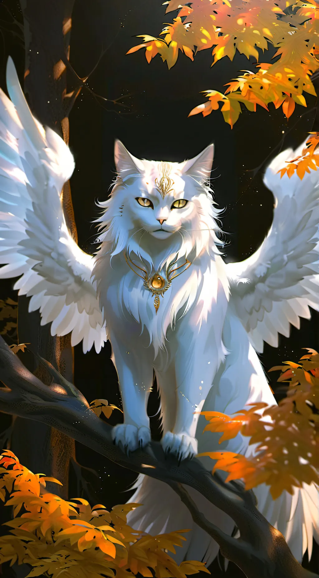 ai character: H.H cat background