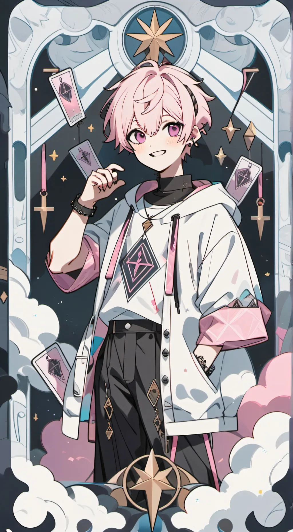 ai character: Pinky pine background