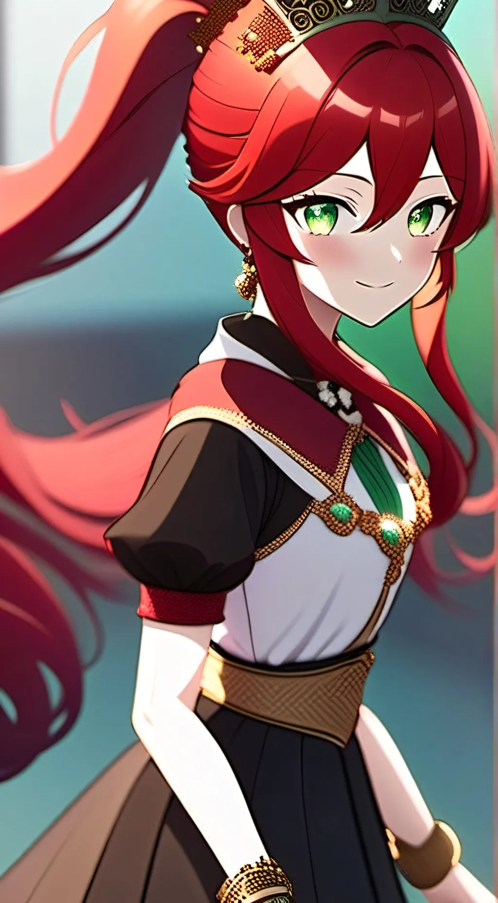 ai character: Pyrrha Nikos background