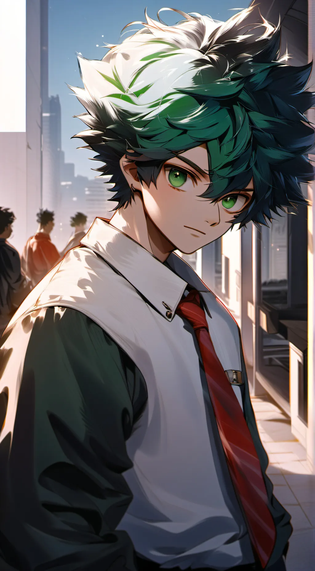ai character: Izuku  background