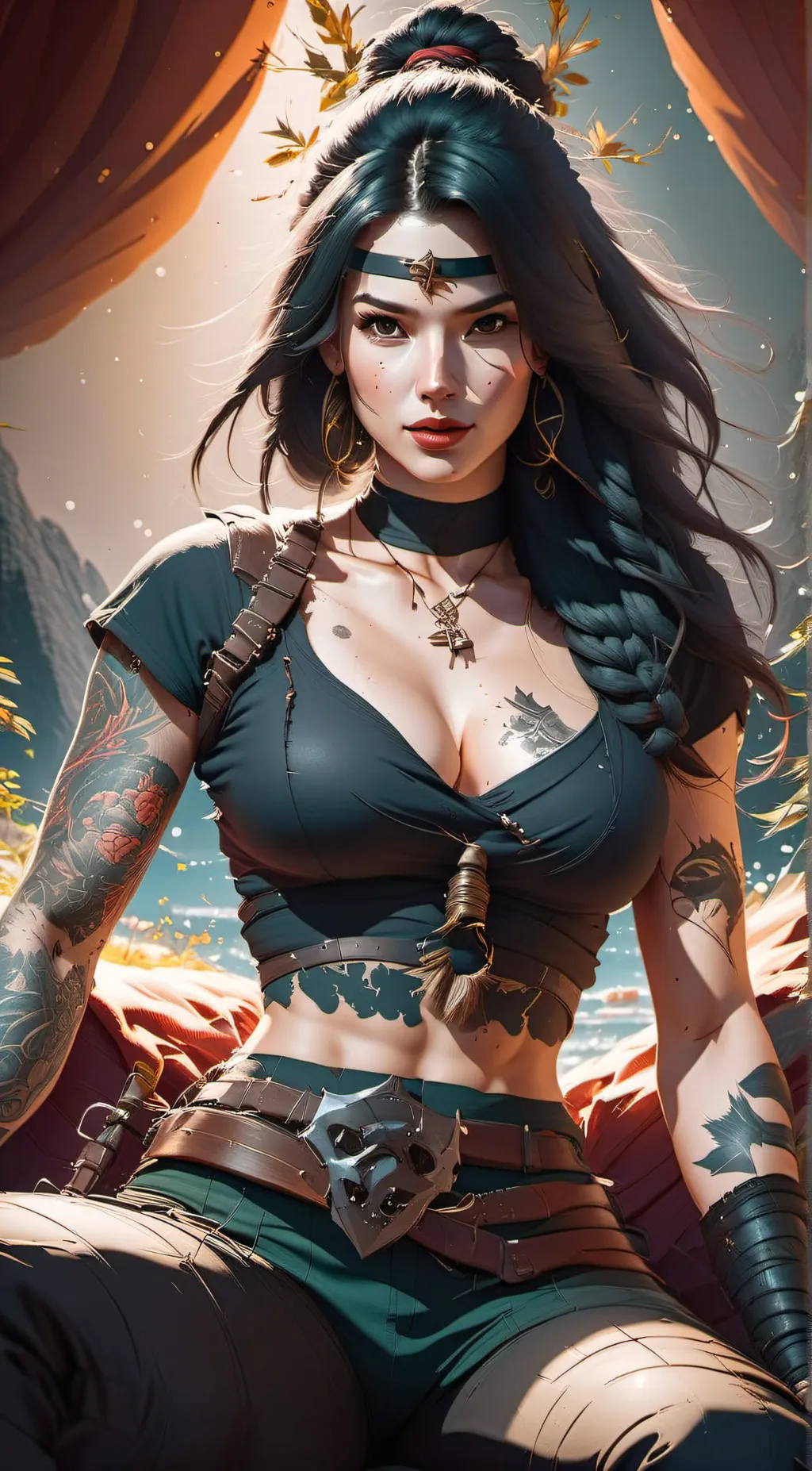 ai character: Sif  background