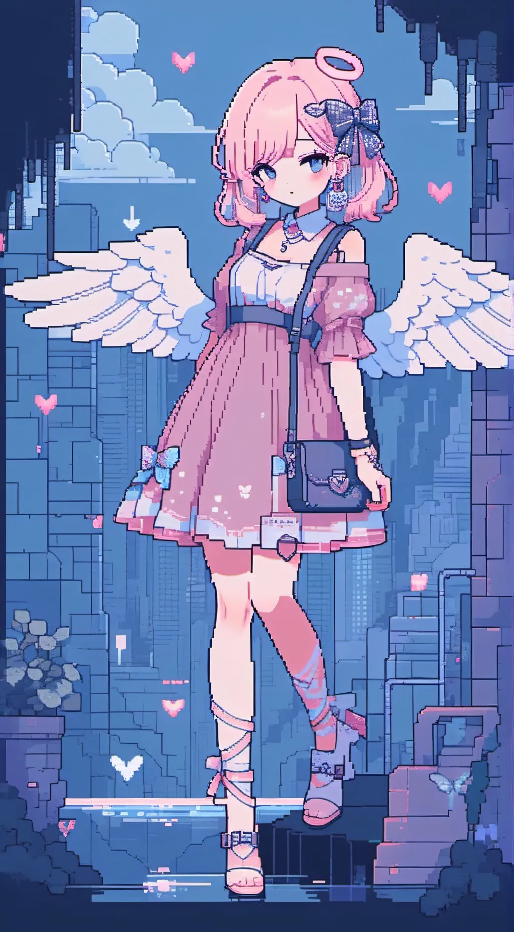 ai character: Aurora background