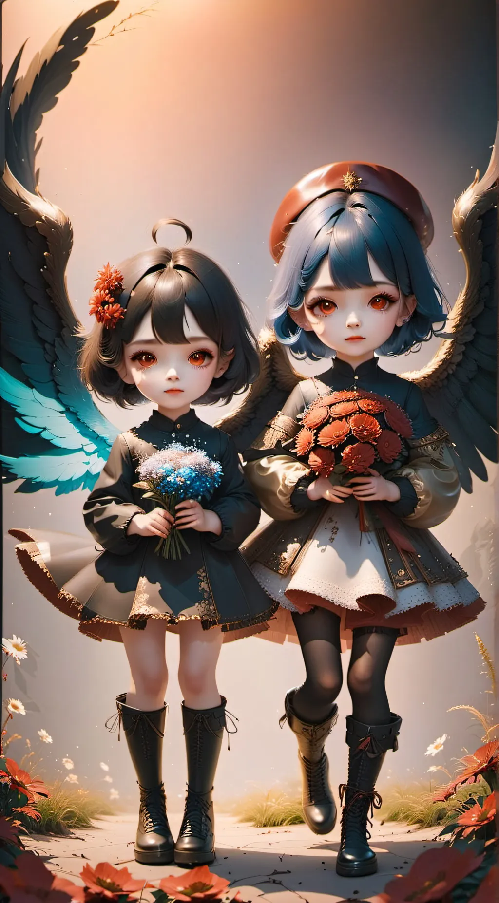 ai character: Angle and Alex  background