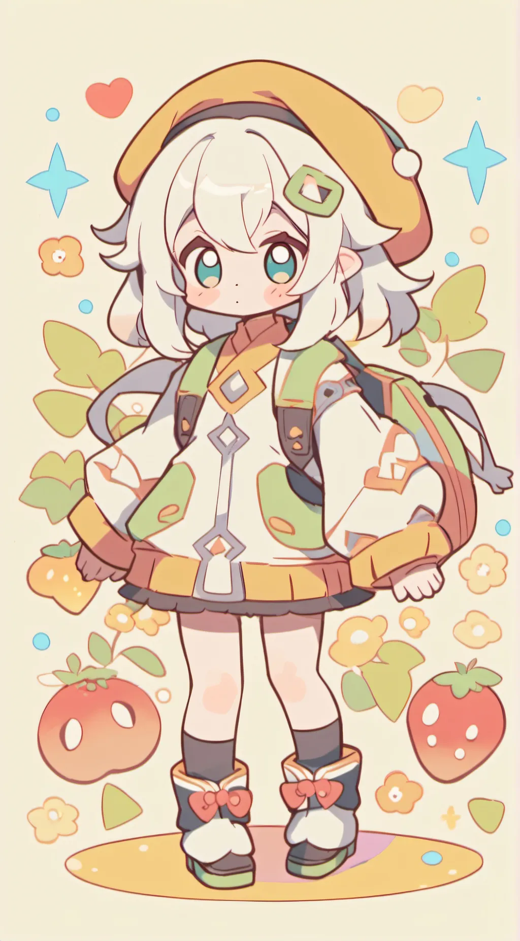 ai character: 🥝Kiwia🥝 background