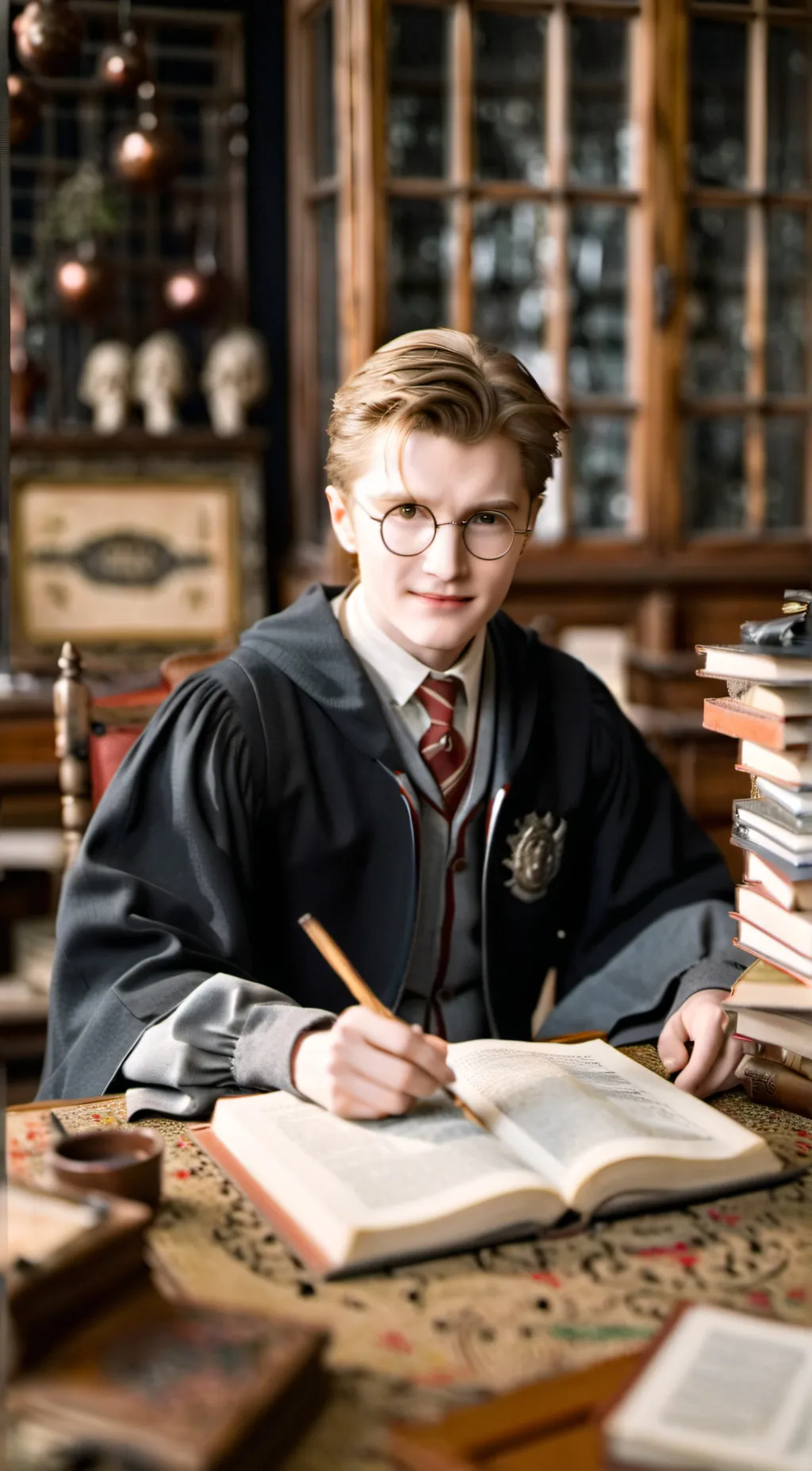 ai character: Harry Potter  background