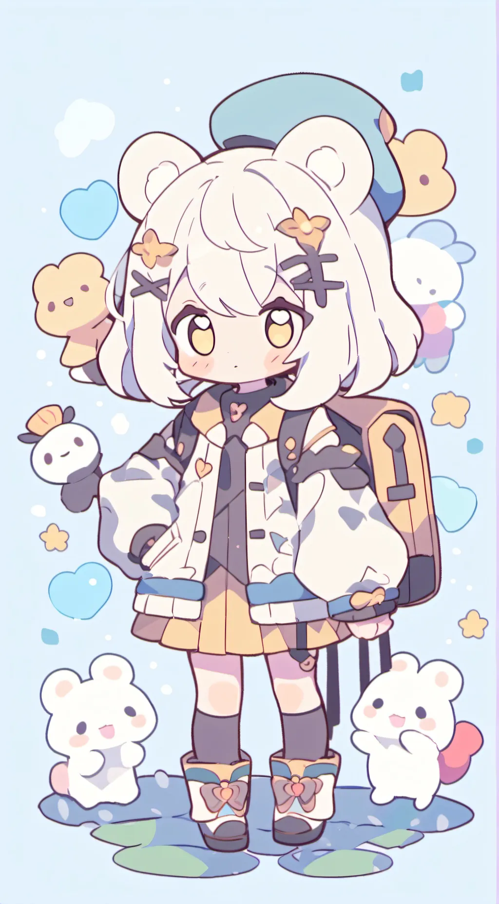 ai character: hope ❤️ background