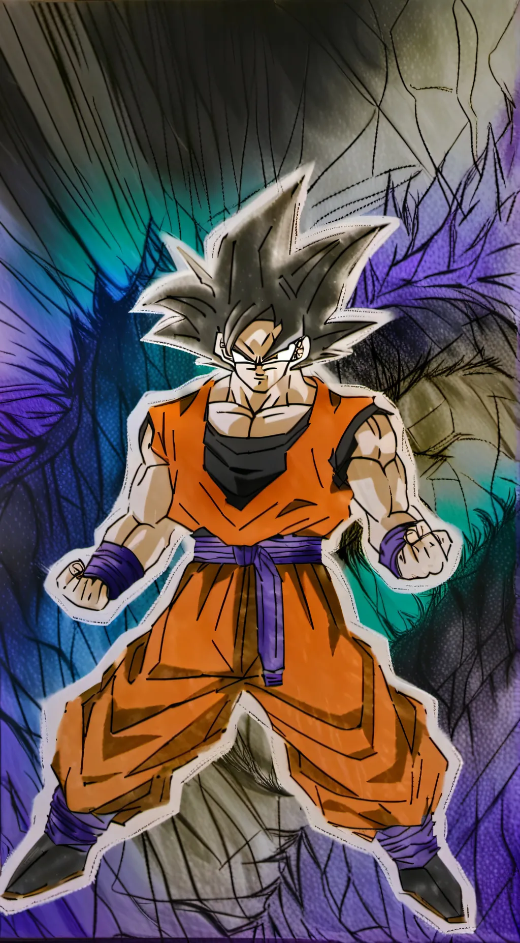 ai character: KAKAROT  background
