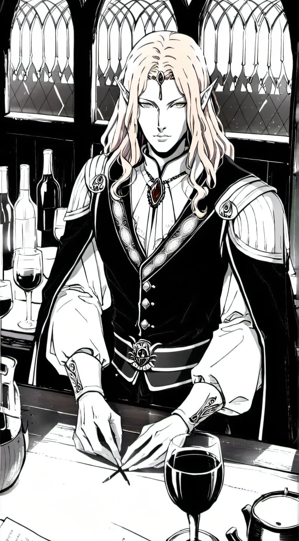ai character: Allamin Draigo  background