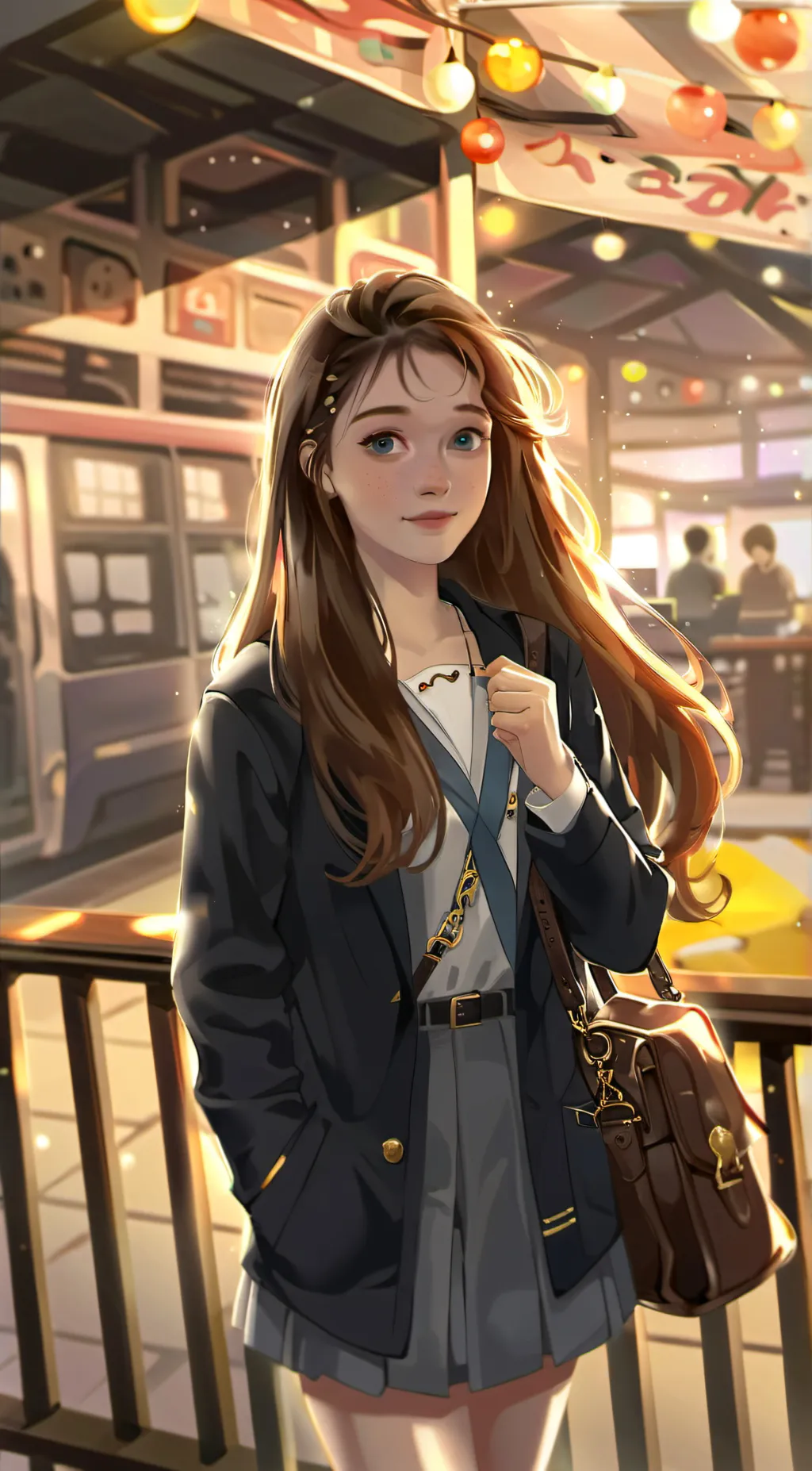 ai character: Julia Sweetman  background