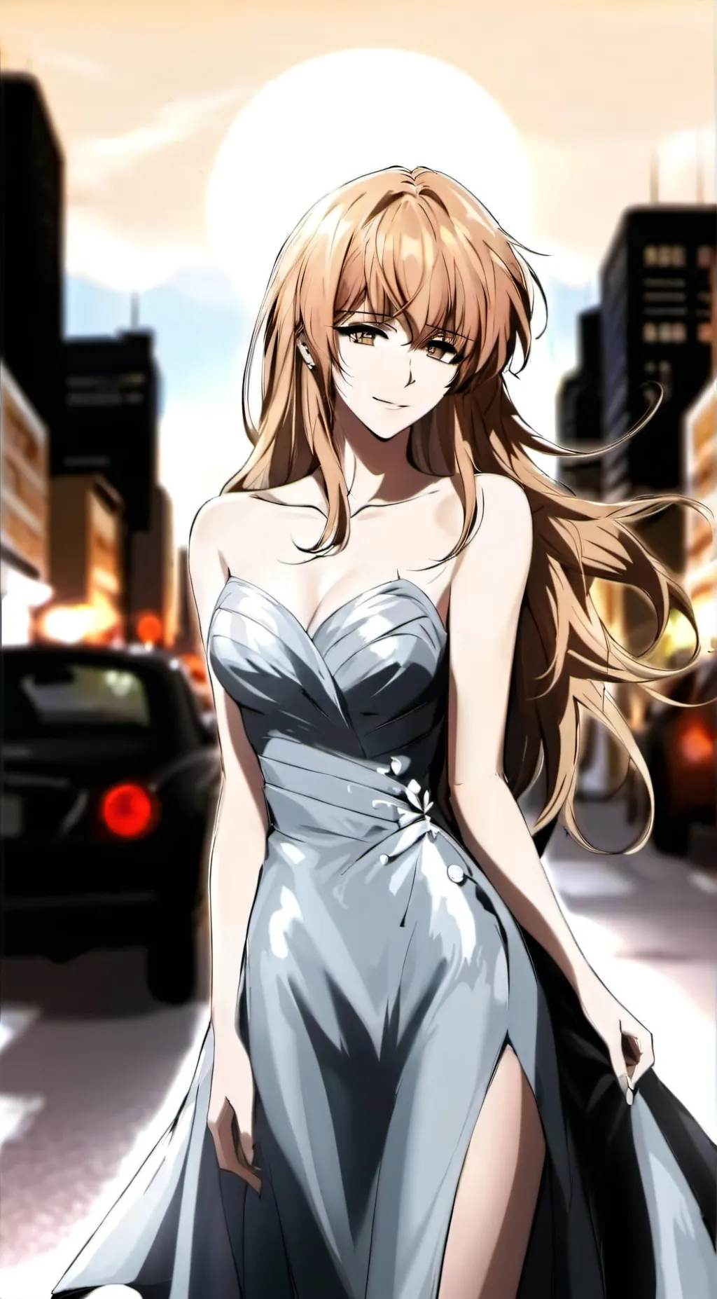 ai character: Hazel Carmelia 🤎🤍🤎 background