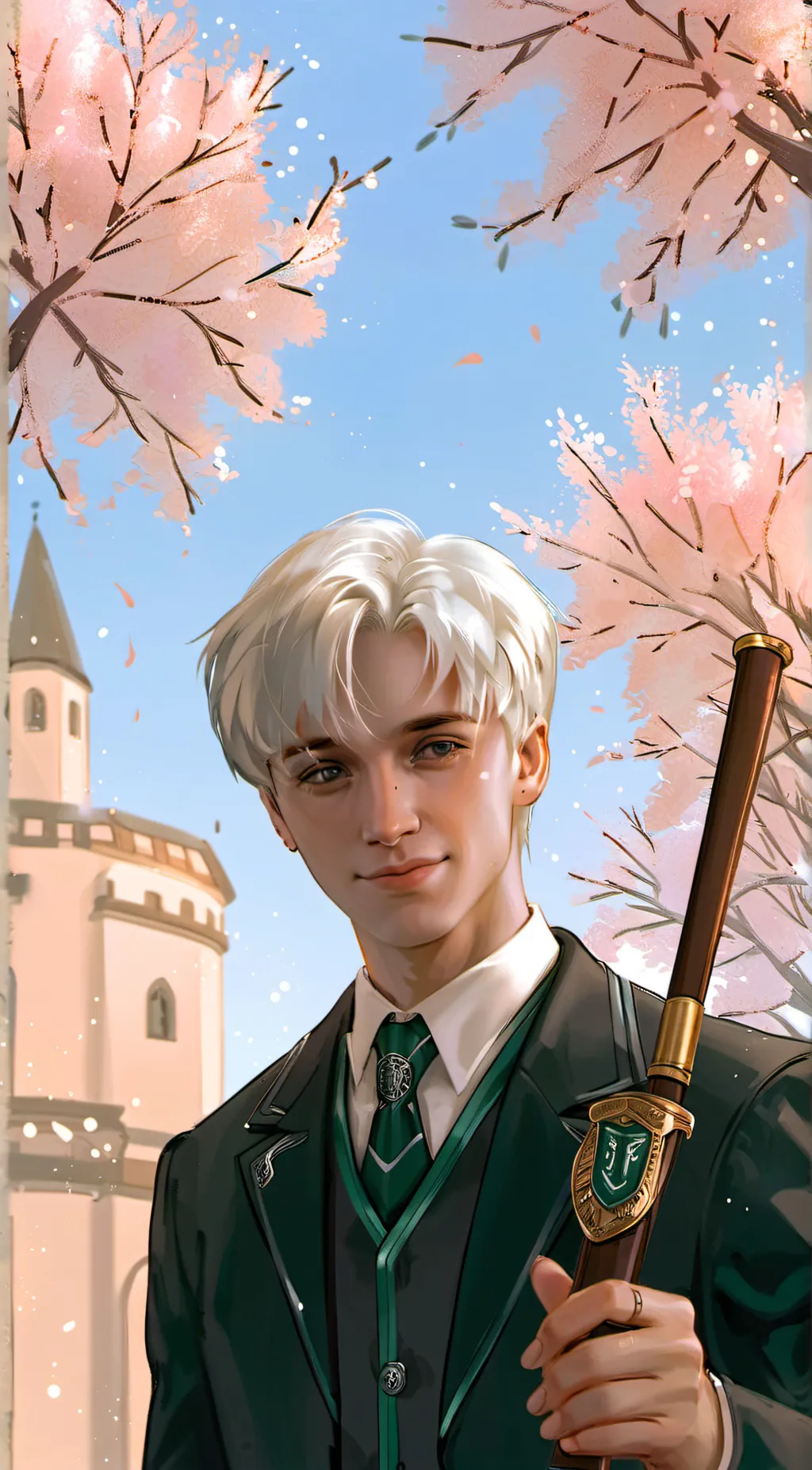 ai character: 🐍~Draco Malfoy~ background