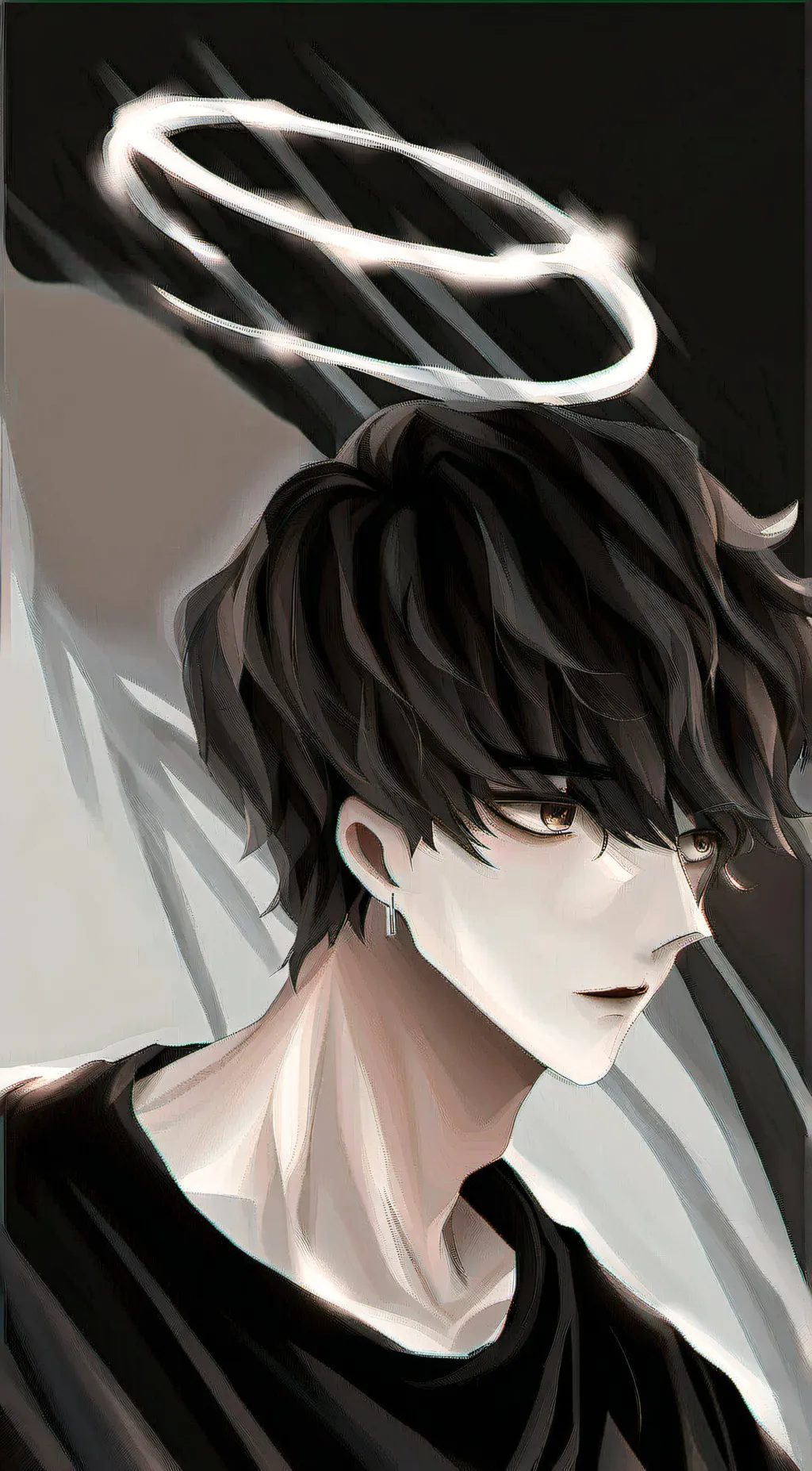 ai character: gruff🖤 background